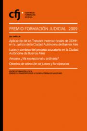 PREMIO FORMACIN JUDICIAL 2009
