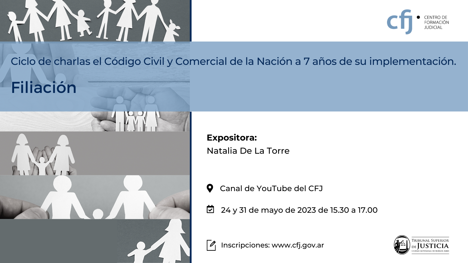 Ciclo de charlas: el Cdigo Civil y Comercial de la Nacin a 7 aos de su implementacin. Filiacin